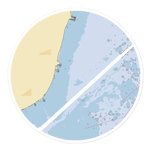 Grosse Pointe Farms Pier Park (Saint Clair Shores, MI) NOAA Chart Sticker