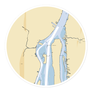 Mitzie's Dockside Service (Belleville, MI) NOAA Chart Sticker