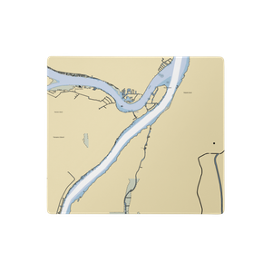 Chematogan Camp (Harsens Island, MI) NOAA Chart  Gaming Mouse Pad