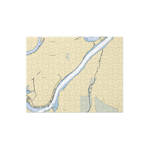 Tashmoo Marina (Harsens Island, MI) NOAA Chart Jigsaw Puzzle