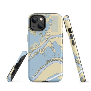 Middle Channel Marina (Harsens Island, MI) NOAA Chart  Tough iPhone Case