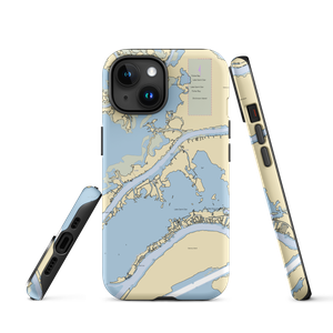 Middle Channel Marina (Harsens Island, MI) NOAA Chart  Tough iPhone Case