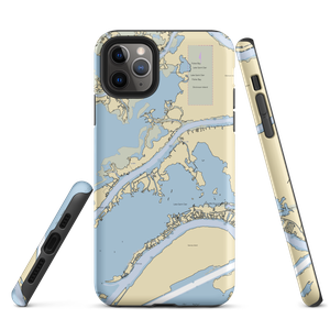 Middle Channel Marina (Harsens Island, MI) NOAA Chart  Tough iPhone Case