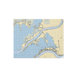 Middle Channel Marina (Harsens Island, MI) NOAA Chart Jigsaw Puzzle