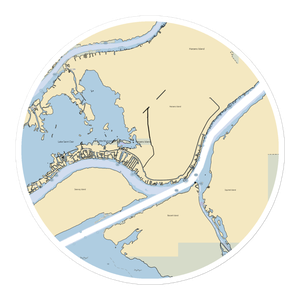 Schneider Marine Service (Harsens Island, MI) NOAA Chart Sticker