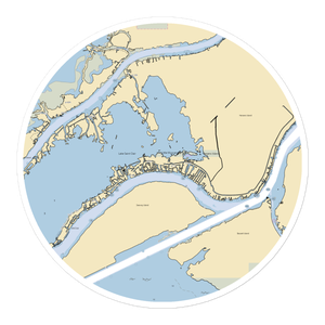 South Channel Yacht Club (Harsens Island, MI) NOAA Chart Sticker