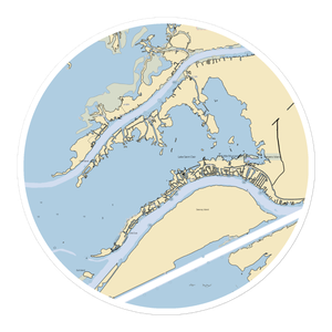 Walkers Landing (Harsens Island, MI) NOAA Chart Sticker