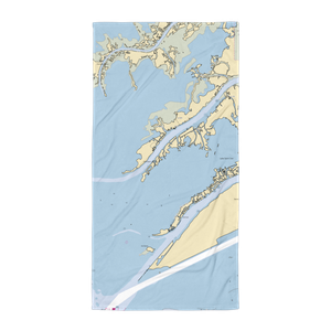 Clinton River Boat Club (Harsens Island, MI) NOAA Chart Towel