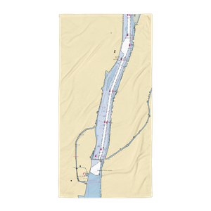 Trenton Riverside Marina Inc (Grosse Ile, MI) NOAA Chart Towel