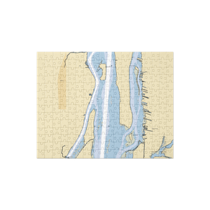 Portfinos Restaurant (Belleville, MI) NOAA Chart Jigsaw Puzzle