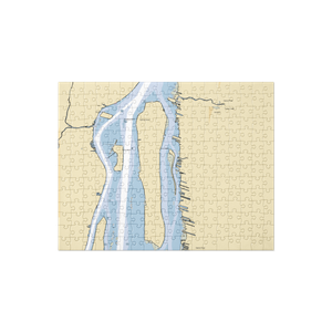 LaSalle Mariners Yacht Club (Ecorse, MI) NOAA Chart Jigsaw Puzzle