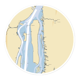 LaSalle Mariners Yacht Club (Ecorse, MI) NOAA Chart Sticker