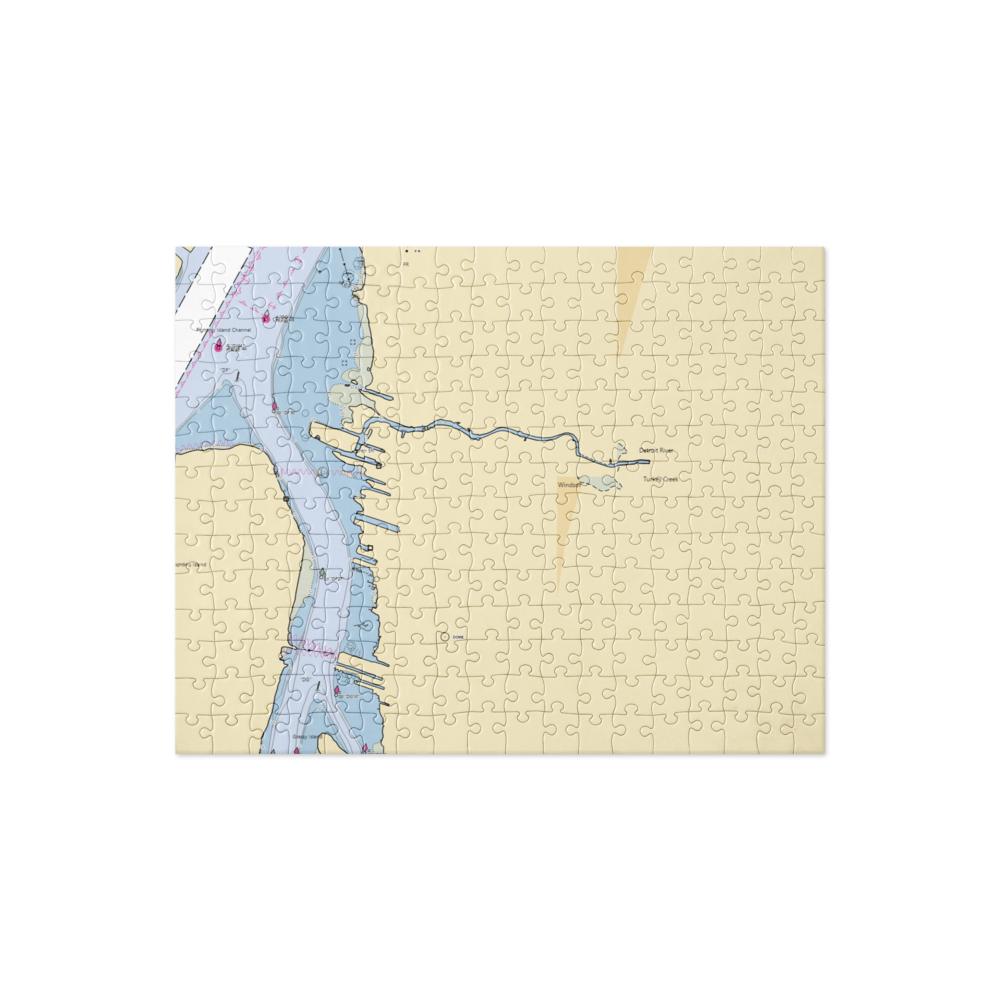 Bingo Bay Marina (River Rouge, MI) NOAA Chart Jigsaw Puzzle 