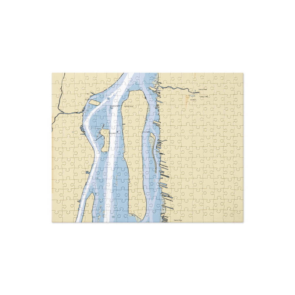 Holiday Harbour Marina (Ecorse, MI) NOAA Chart Jigsaw Puzzle 