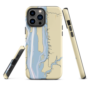 Riverfront Harbour (Belleville, MI) NOAA Chart  Tough iPhone Case