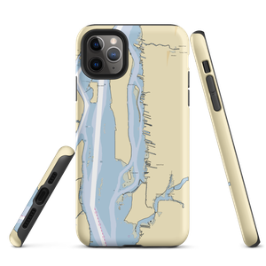 Riverfront Harbour (Belleville, MI) NOAA Chart  Tough iPhone Case