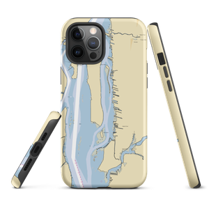 Riverfront Harbour (Belleville, MI) NOAA Chart  Tough iPhone Case