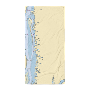 St. Clair Marine (Ecorse, MI) NOAA Chart Towel