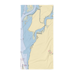 K Walter Ranta Marina (Grosse Ile, MI) NOAA Chart Towel