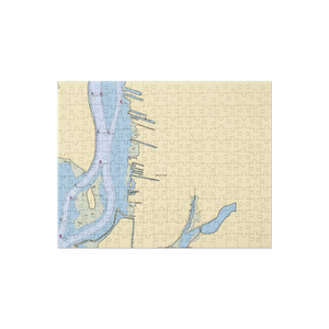 Mueller's Marina (Belleville, MI) NOAA Chart Jigsaw Puzzle