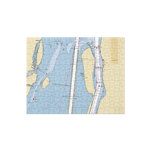 Bob-Lo Island Marina (Grosse Ile, MI) NOAA Chart Jigsaw Puzzle