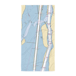 Bob-Lo Island Marina (Grosse Ile, MI) NOAA Chart Towel