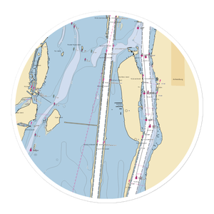 Bob-Lo Island Marina (Grosse Ile, MI) NOAA Chart Sticker