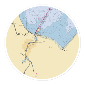 Saginaw Bay Yacht Club (Essexville, MI) NOAA Chart Sticker