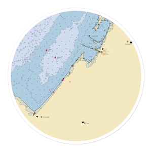 Sunset Bay Marina (Akron, MI) NOAA Chart Sticker