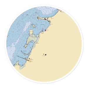 Brush's Marina (Bay Port, MI) NOAA Chart Sticker