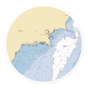 Point Au Gres Marina (Au Gres, MI) NOAA Chart Sticker