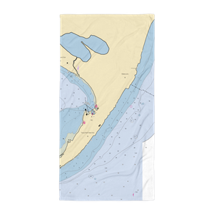 Tawas Bay Yacht Club (Tawas City, MI) NOAA Chart Towel