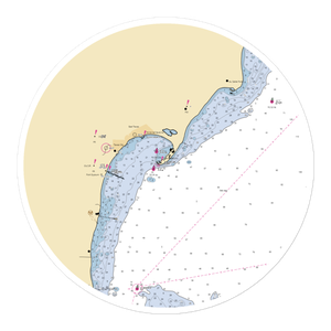 East Tawas State Dock (Tawas City, MI) NOAA Chart Sticker