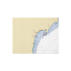 Surfside Motel Marina Resort (Tawas City, MI) NOAA Chart Jigsaw Puzzle