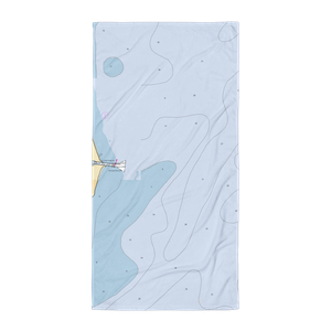 Oscoda Yacht Club (Greenbush, MI) NOAA Chart Towel