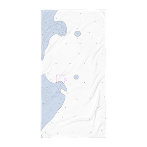 Harrisville Harbor of Refuge (Greenbush, MI) NOAA Chart Towel