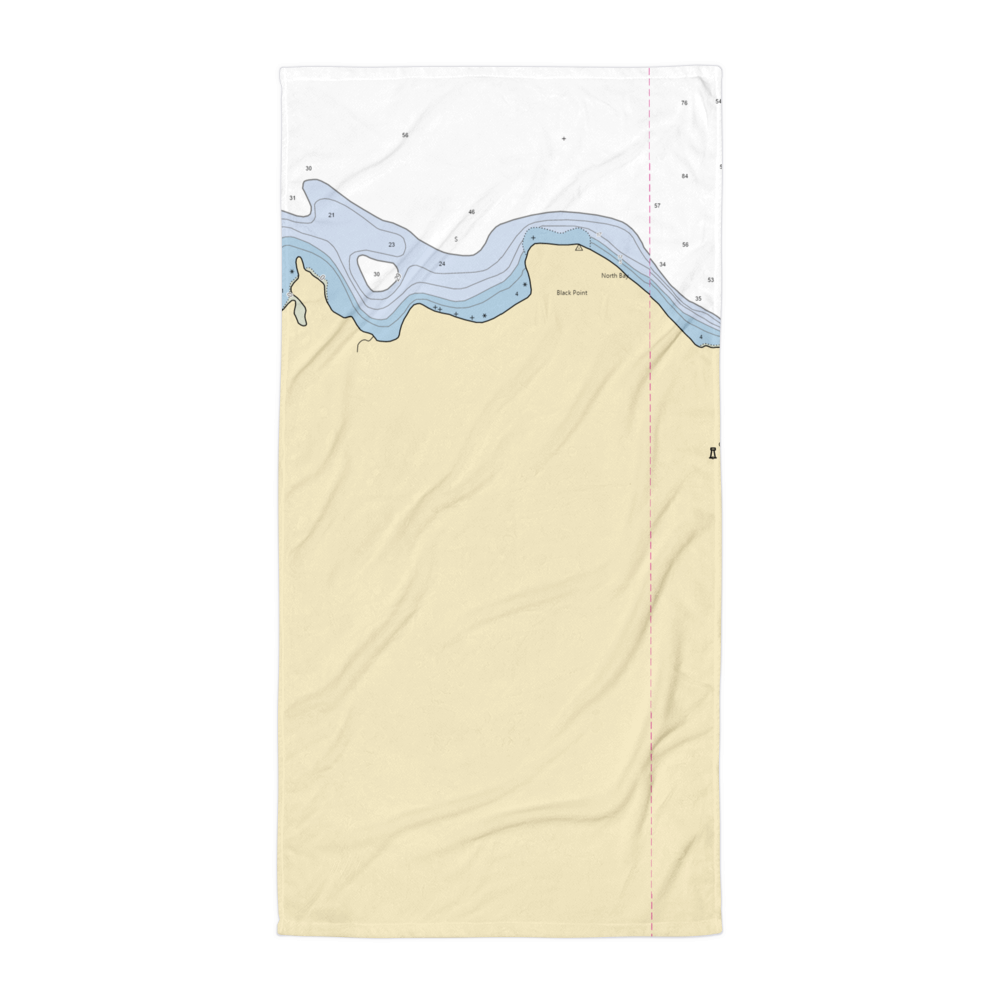 Sand Bay Marina (Presque Isle, MI) NOAA Chart Towel 