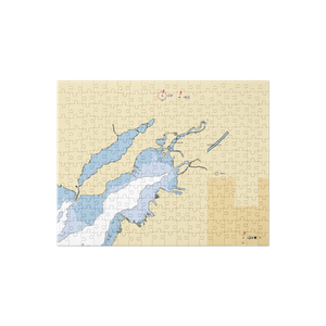 Muskegon Conservation Club Marina (Muskegon, MI) NOAA Chart Jigsaw Puzzle