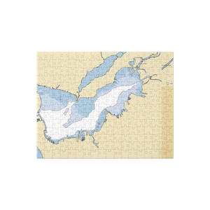 Hartshorn Municipal Marina (Muskegon, MI) NOAA Chart Jigsaw Puzzle