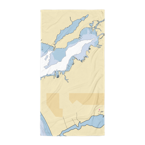 Lakeshore Yacht Harbour (Muskegon, MI) NOAA Chart Towel