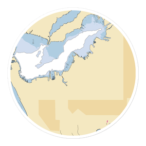 Lakeshore Yacht Harbour (Muskegon, MI) NOAA Chart Sticker