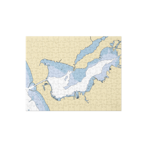 Pointe Marina Inc (Muskegon, MI) NOAA Chart Jigsaw Puzzle