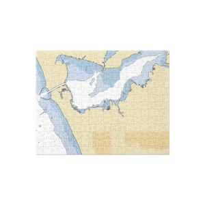 Safe Harbor Great Lakes (Muskegon, MI) NOAA Chart Jigsaw Puzzle