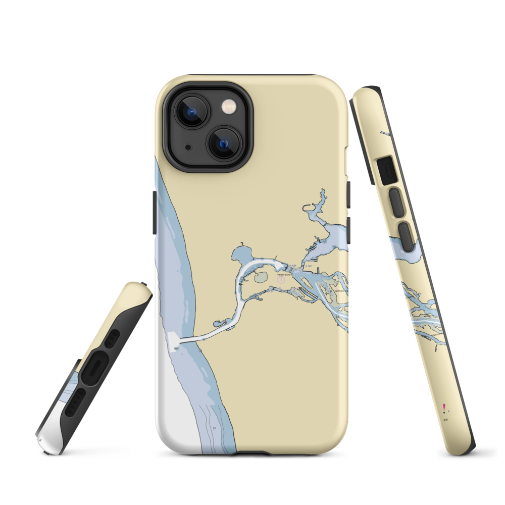 Grand Haven Yacht Club (Ferrysburg, MI) NOAA Chart  Tough iPhone Case iPhone 14 model shown