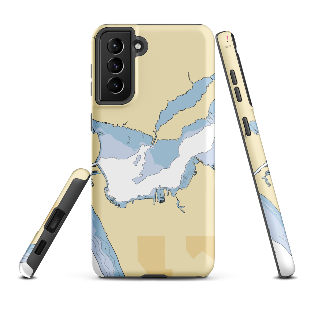 Anchor Marina (Muskegon, MI) NOAA Chart Samsung Phone Case Samsung Galaxy S21 Plus model shown