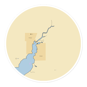 Lucky Dog Landing (Montague, MI) NOAA Chart Sticker