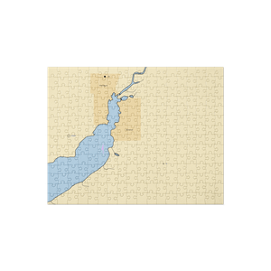 Keenan Marina - Whitehall (Montague, MI) NOAA Chart Jigsaw Puzzle