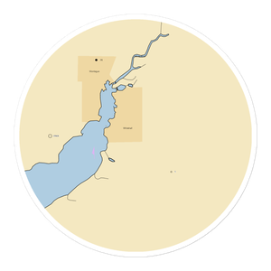 Keenan Marina - Whitehall (Montague, MI) NOAA Chart Sticker