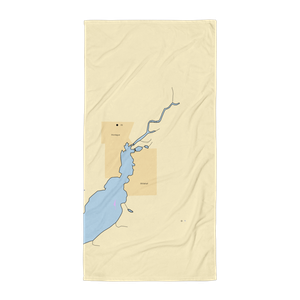 Crosswinds Marine Service (Montague, MI) NOAA Chart Towel