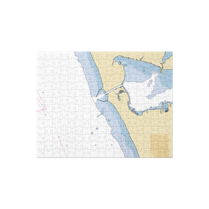 Dockers Fish House (Muskegon, MI) NOAA Chart Jigsaw Puzzle